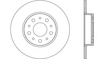 OPEN PARTS bda269510 -  Тормозной диск